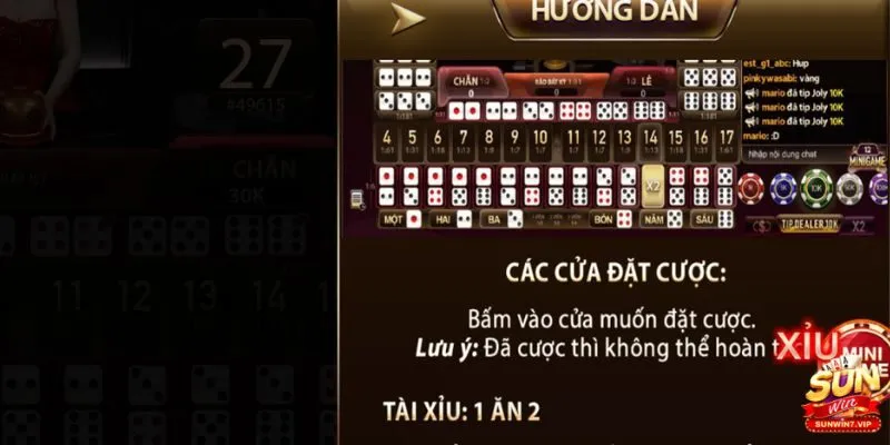 Đặt cược Tài xỉu dễ dàng và minh bạch tại cổng game Sunwin