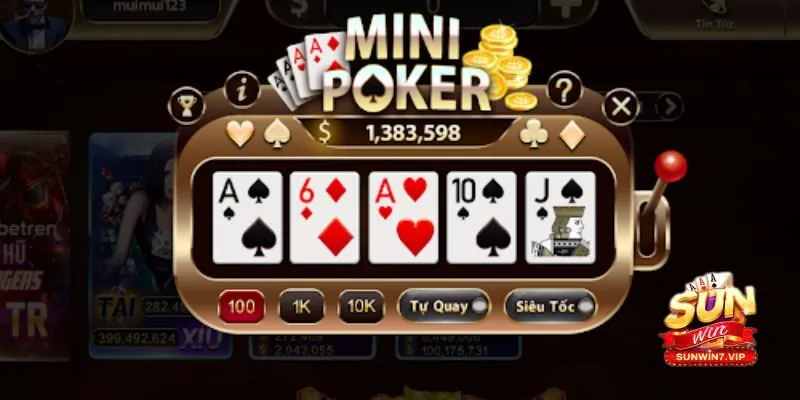 Mini Poker Sunwin - Thỏa sức chiến thắng, rinh quà liền tay!